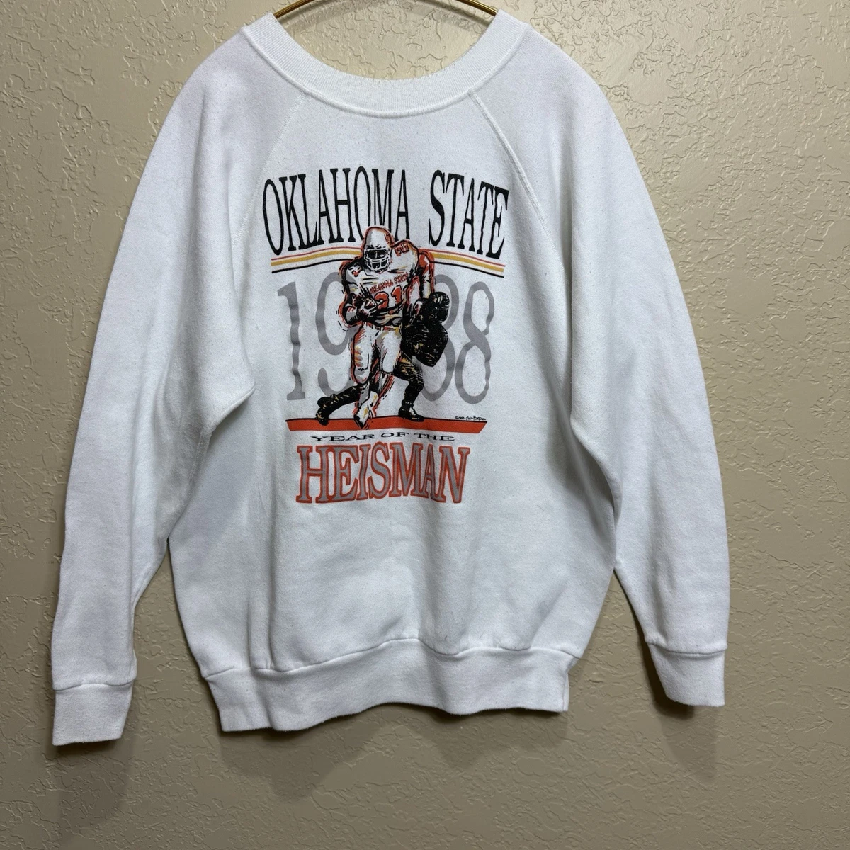Sweatshirt Vintage Oklahoma State Cowboys Jerzees - Taille XL, Noir, Floqué - Occasion En Très Bon état
