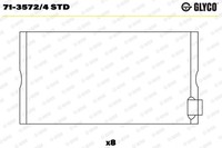 Neu - Glyco 71-3572/4STD Pleuellager FüR MERCEDES-BENZ