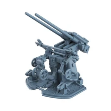 SSMODEL LYCG144345 German Navy  3.7CM SK C/30 GUNS IN THE DOPP L C/30 TWIN MOUNT
