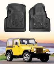 Winter Car Floor Mats For Jeep Wrangler Tj 1997-2006 All Weather Protection ...