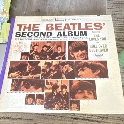 The Beatles' Second Album Vinyl LP Gold Record Award Stereo Capitol Records
