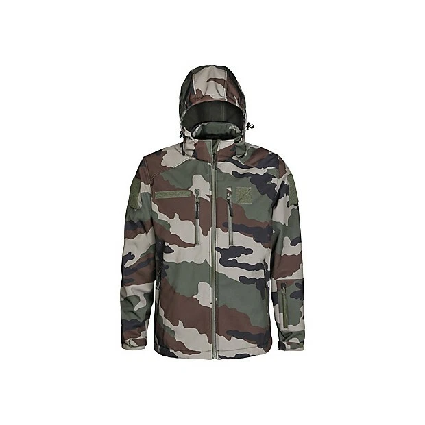 Softshell Waterproof Breathable Jacket Size S Camo C/E French Army