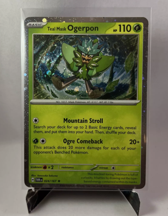 Pokémon TCG Teal Mask Ogerpon 024/167 COSMOS HOLO Rare Twilight