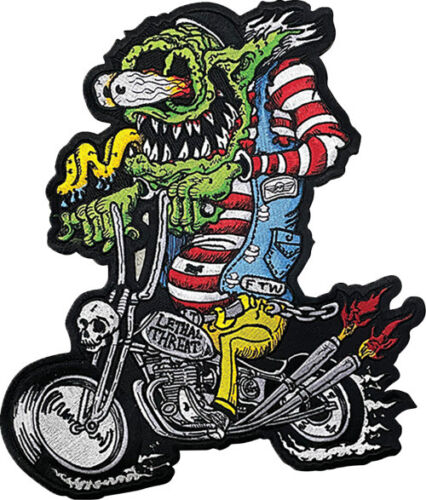 Lethal Threat Monster Biker Embroidered Patch LT30252 2840-0180 - Picture 1 of 3