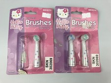 Hello Kitty Sanrio Replacement Brushes For Plaque Removing Toothbrush NOS 2001
