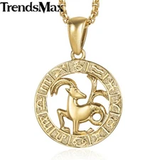 Gold Plated Zodiac Sign Constellation Pendant Necklace Choker Christmas Jewelry