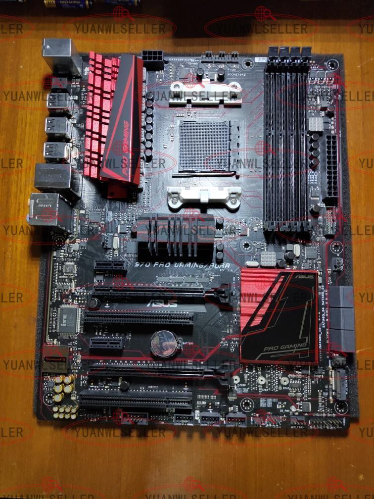 One Used Asus 970 PRO GAMING/AURA esports Motherboard AM3+ AMD 970 DDR3