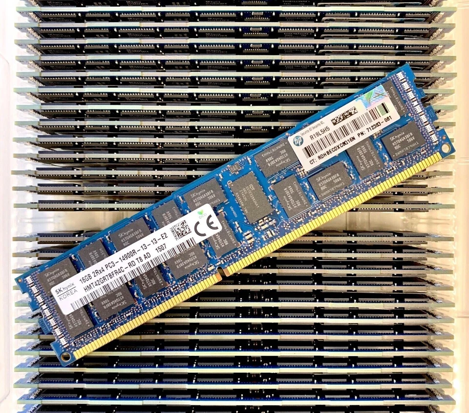 Lot 16 RAM 256GB (16x16GB) DDR3 ECC Registred 1333Mhz/1600Mhz/1866Mhz - Photo 4/4