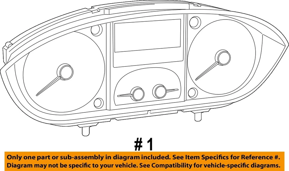 Medidor de velocímetro usado se adapta a: Ram Promaster 2500 2014 furgoneta clúster MPH mercado de EE. UU. 1 Foto 4 de 4