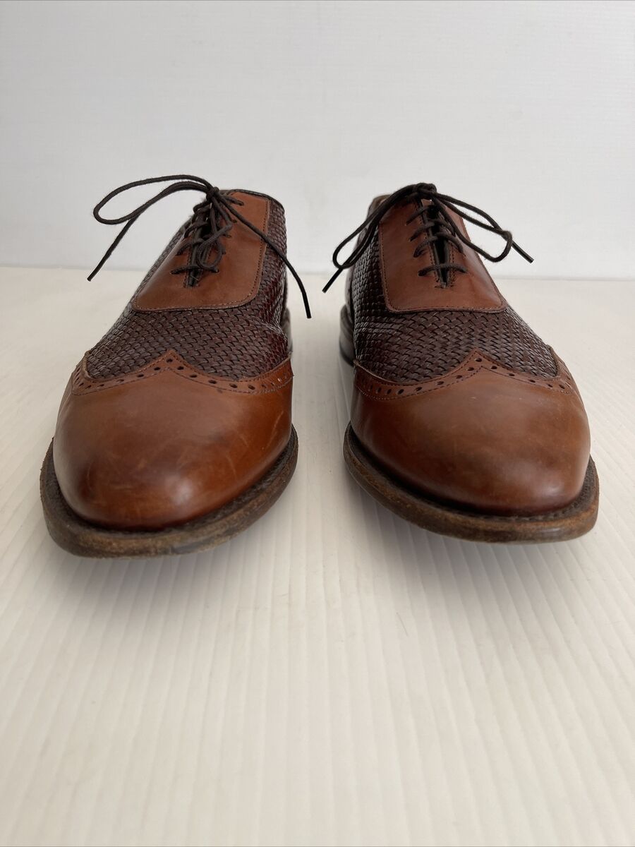 Allen Edmonds Hampstead Woven Braided Oxford - Brown - 12 B Allen Edmonds Hampstead Woven Braided Oxford - Brown - 12 B