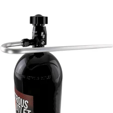 180 Degree Aluminum Pressure Relief Tube Black 8AN B-Nut Nitrous Outlet