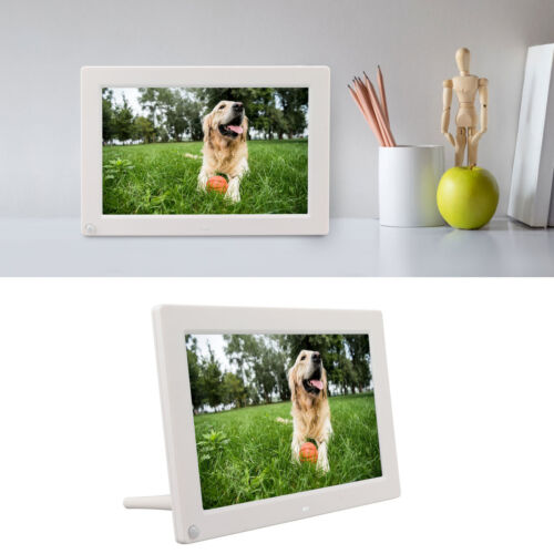 10in Digital Photo Frame White Human Body Induction HD Electronic Photo Fram SNT - Picture 1 of 18