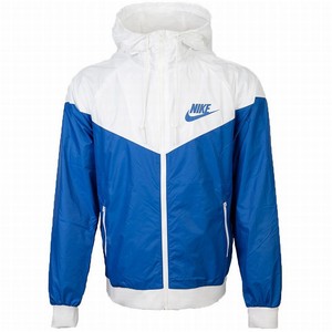 NIKE WINDRUNNER HOODY JACKET Blue-White windbreaker running training Asian Size | eBay