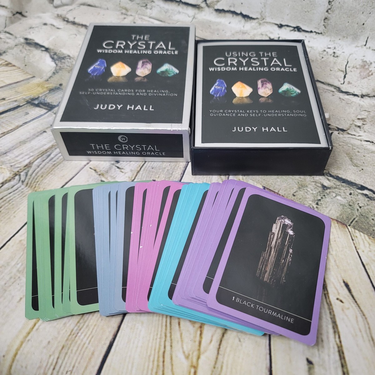 The Crystal Wisdom Healing Oracle Cards and Book 50 Cards Judy