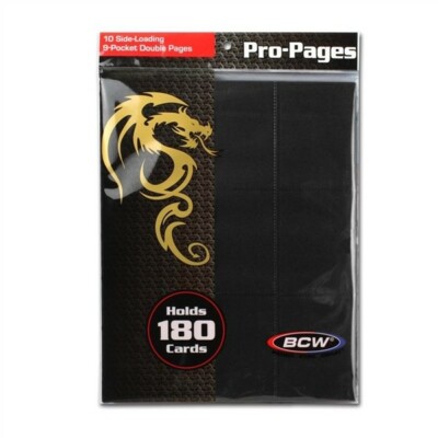 side loading card binder pages 18-POCKET PAGES SIDE-LOADING (10 pages bag)