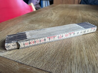 2m Table Ruler Hultafors 2m Metric ONLY Wooden Folding Rule Ruler | eBay UK