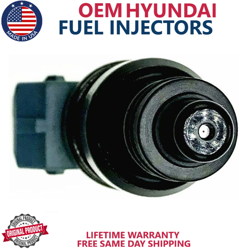 Injetores de combustível 4 peças fabricante de equipamento original Hyundai 35310-24570 para 2005-2011 Kia Rio 1.6L I4 - Imagem 4 de 4