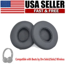 Replacement Ear Pads Cushion For Beats by Dr Dre Solo 2 Solo 3 Wireless/Wired