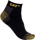 CAT Caterpillar Mens Work Sneaker Socks 3 pack Black Premium Sock Size 6-14