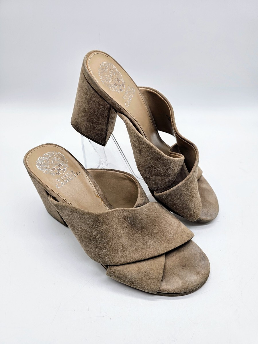 Vince Women\'s Beige Suede Sandals Sandal Vince Camuto Beige size 8 US in Suede - 33788847 main image 4