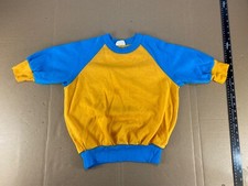 Rare Vintage 50s 60s Two Tone Kids Youth Boys Sweatshirt Tee 70s 80s Surf Skate
