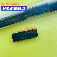 10PCS MK4116N-2  MK4116N-2GP DIP-16   16,384 X 1 BIT RAM
