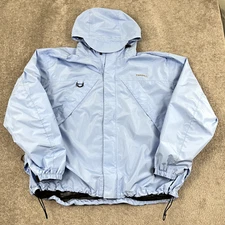 FRABILL Jacket Mens 2XL Light Blue Ice Fishing Rain Suit Coat Hooded Winter 3M