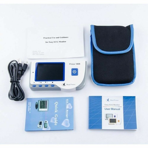 Portable ECG EKG Machine Detector Monitor Electrocardiogram Electrocardiograph - Picture 7 of 7
