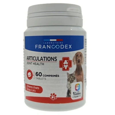 Articulations Pour chiens et chats, boîte de 60 comprimés. - Photo 1/4