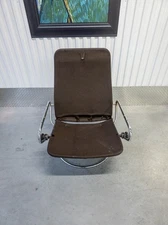 Vintage Mid Century Ekornes Stressless Recliner Chrome Chair FRAME | FREE SHIP