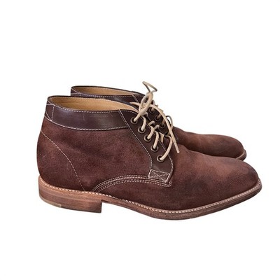 Charles Tyrwhitt Rye Brown Suede Leather Chukka Boots Made  display picture 3