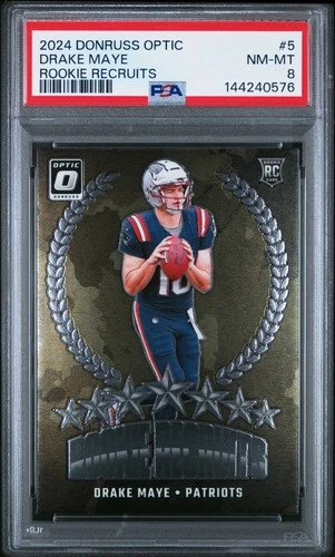 2024 PANINI DONRUSS OPTIC ROOKIE RECRUITS #5 DRAKE MAYE RC PSA 8