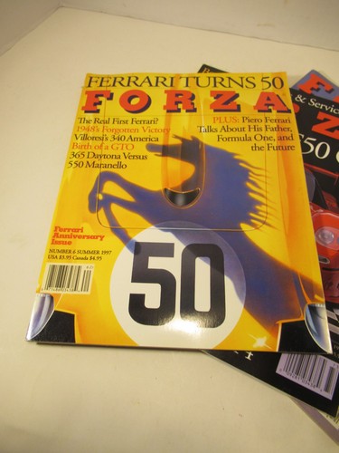 Vintage Lot of 4 Forza Ferrari Magazine Full Year 1997 No. 5,6,7,8 F50 GT1 - Picture 3 of 7
