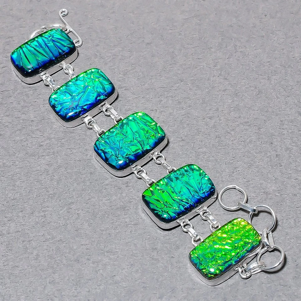 Ammolith Edelstein Armband verstellbare Kette handgefertigt toller Schmuck 8 ... - Bild 2 von 4