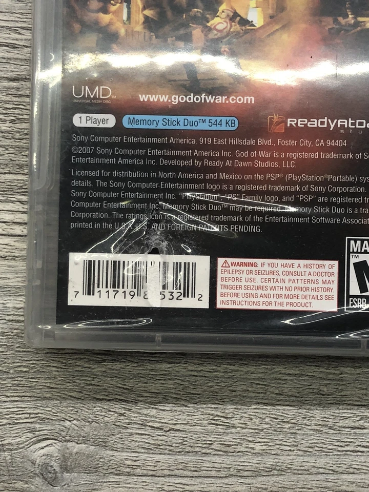 God of War Chains of Olympus Sony PSP - Brand New Factory Sealed!! - Image 3 of 4