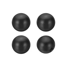 4 PCS 25mm Black Lamp Shade Finial 1/4-28 Inch Threaded Base Iron Solid