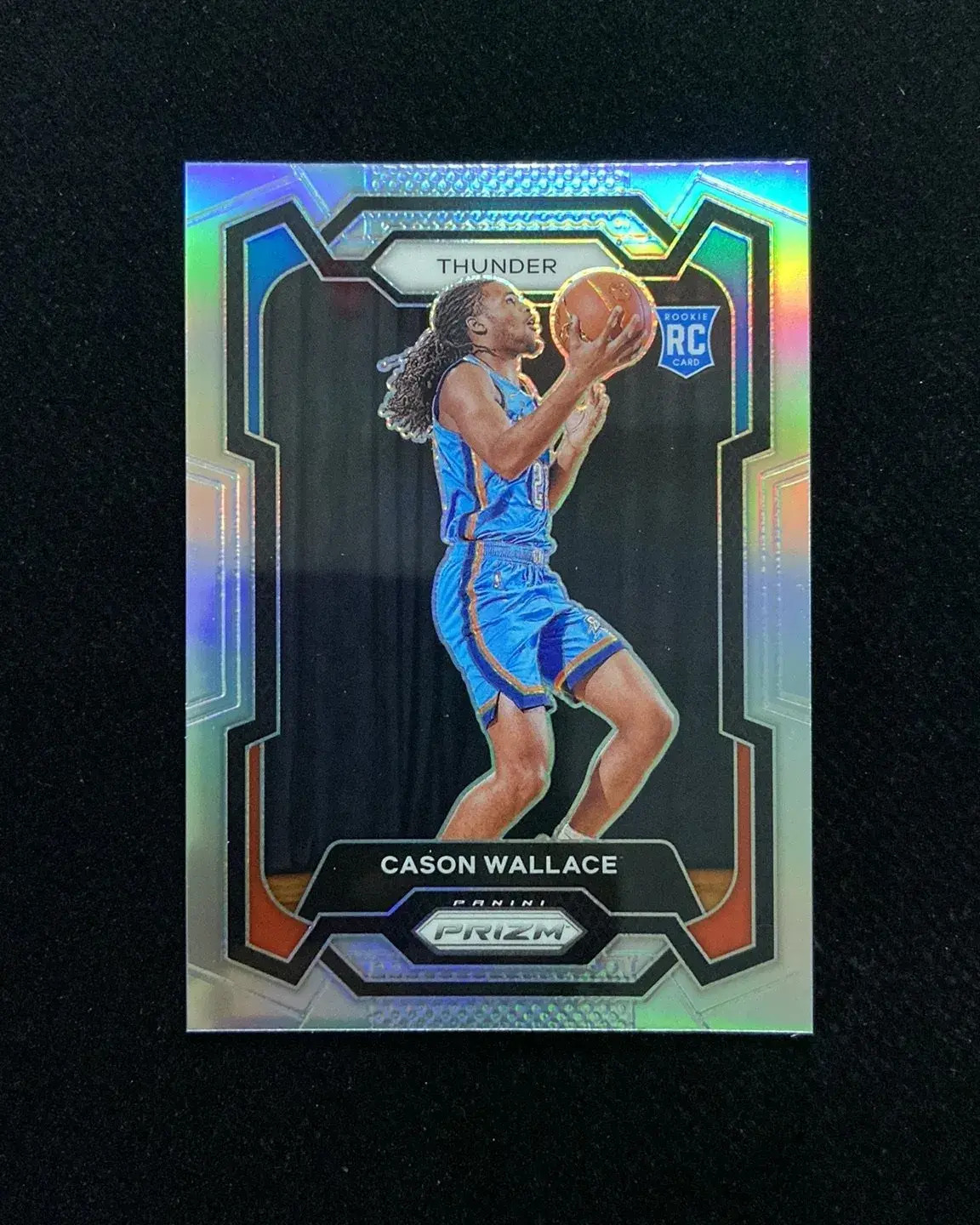 2023-24 Panini Prizm Silver #139 Cason Wallace RC Rookie Thunder d01 #2