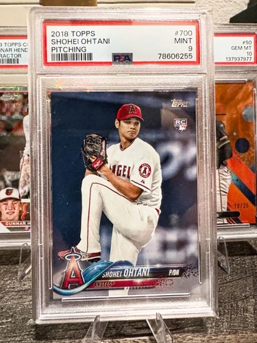 2018 Topps #700 Shohei Ohtani RC Pitching PSA 9 Mint – Rookie Card Angels 🔥