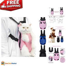 Breathable Adjustable Pet Carrier Backpack for Hiking with Small  Medium Pets