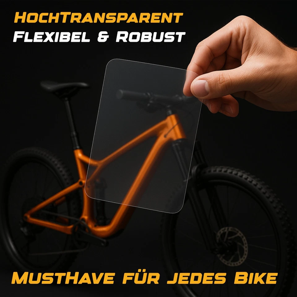 Rahmenschutz-Folie SET Fahrrad Lackschutzfolie + Kettenschutz  16tlg transparent - Bild 3 von 4