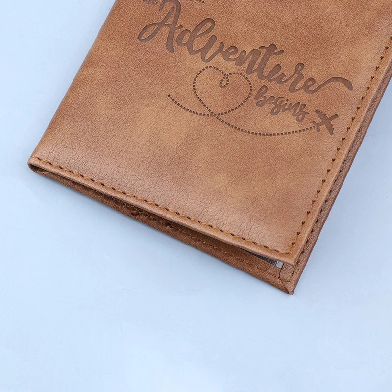 World Thin Slim Travel Passport Holder Wallet Gift PU Leather Card Case Cover - Bild 4 von 4