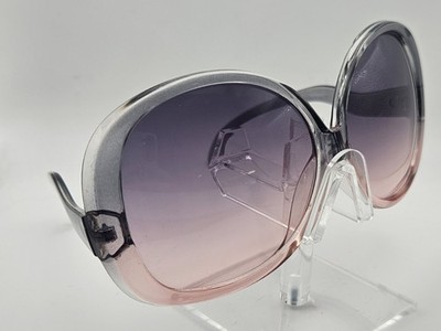 NY Sunglasses 6576NG Oversized Gray Pink Gradient Sunglasses E5