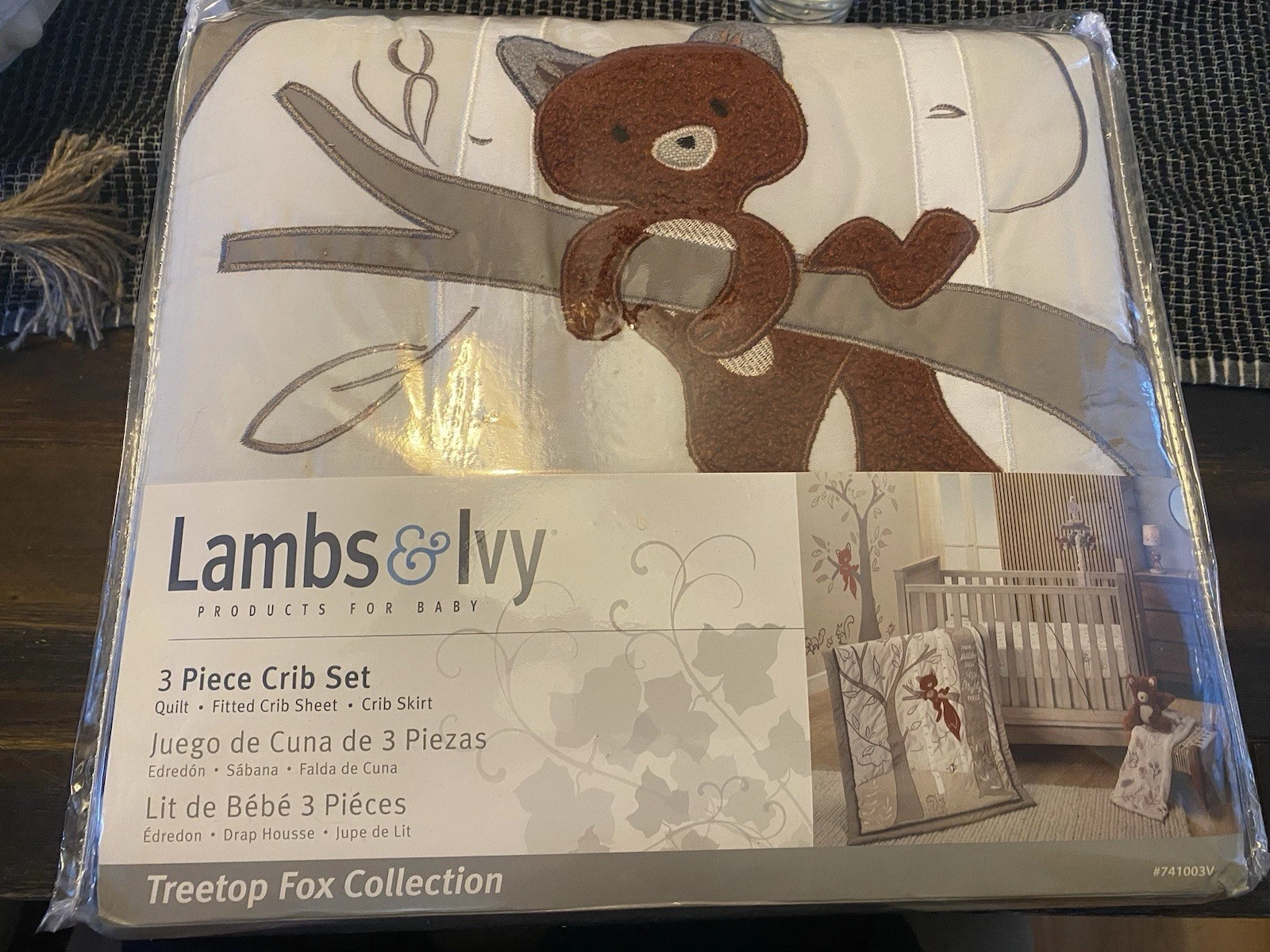 Lambs & Ivy Treetop Fox Woodland Tree Nursery 3-Piece Baby Crib Bedding Set
Opens in a new window or
