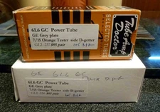 Pair GE Grey Plate 6L6 GC Power Tubes 105+ each MATCHED