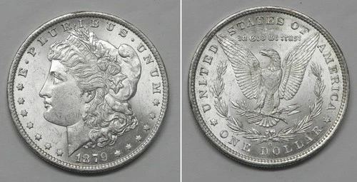X7398  1879-O Morgan Dollar, Choice BU