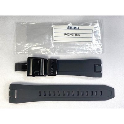 Seiko Astron R02K011M9 Original Silicone Band Buckle 24mm Black