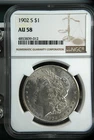 1902 S Morgan Silver Dollar  NGC AU-58