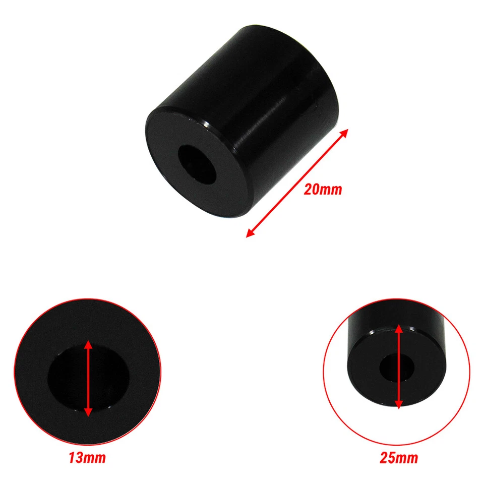 Guía de rodillos de cadena Outlaw Racing OR3082BK 25x20 mm negra CR125R CR80R CR80RB Foto 4 de 4