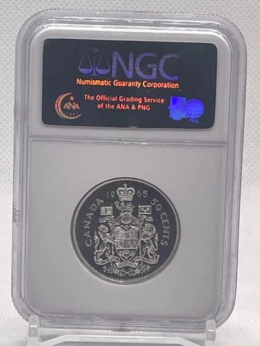 1965 Canada Silver 50 Cent   NGC PL 66
