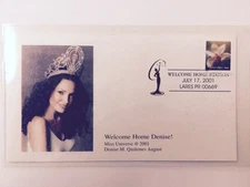 Denise Quiñones conmemorative envelope and stamp Lares Puerto Rico July 17,2001